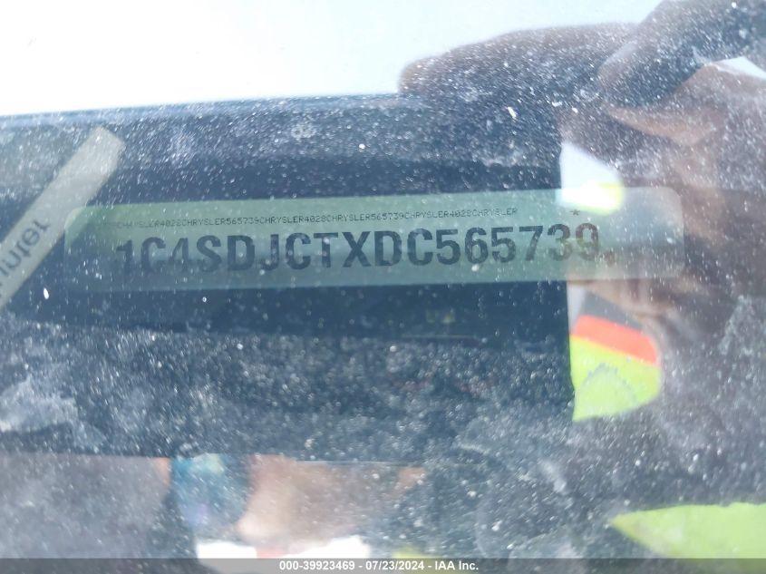 2013 Dodge Durango R/T VIN: 1C4SDJCTXDC565739 Lot: 39923469