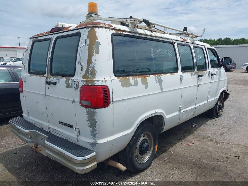 2000 Dodge Ram Van B2500 VIN: 2B7JB21YXY2178264 Lot: 39923497