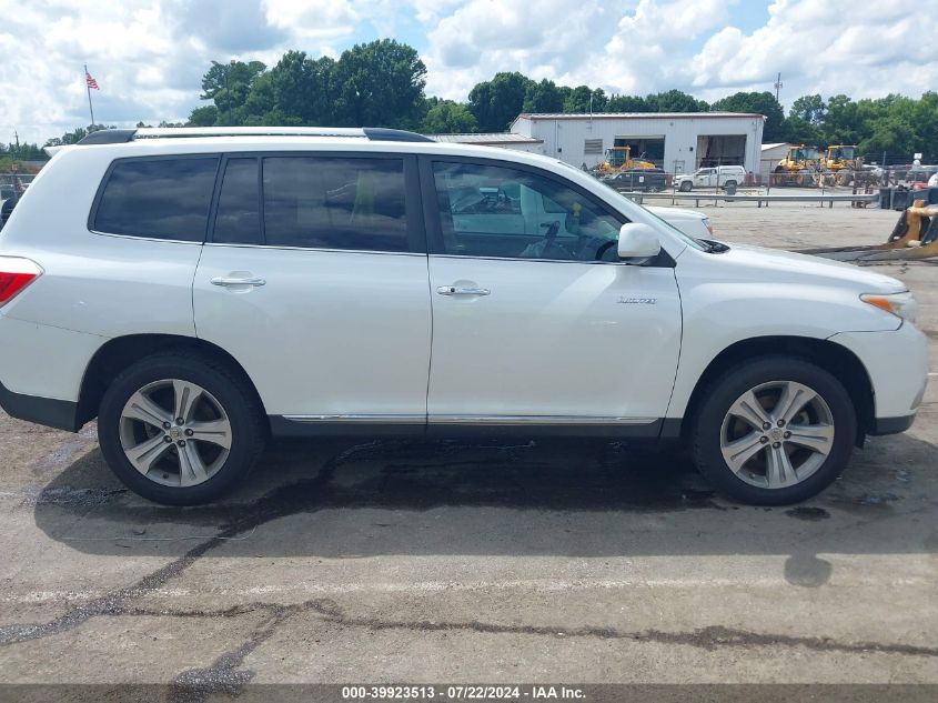 2012 Toyota Highlander Limited V6 VIN: 5TDYK3EH2CS068931 Lot: 39923513