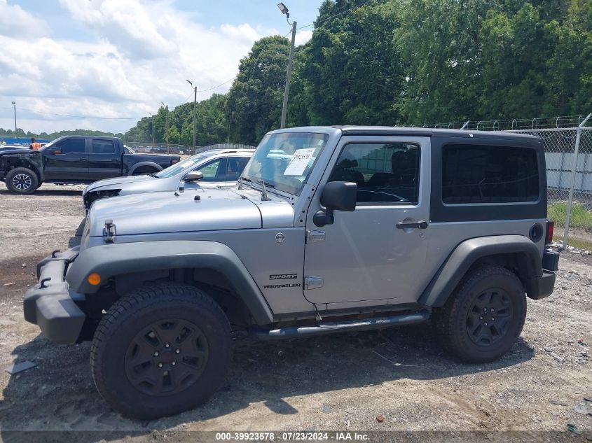 2014 Jeep Wrangler Sport VIN: 1C4AJWAG7EL126152 Lot: 39923578