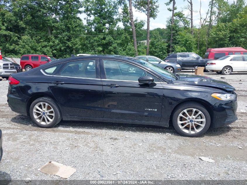 2019 Ford Fusion Hybrid Se VIN: 3FA6P0LU2KR188288 Lot: 39923581