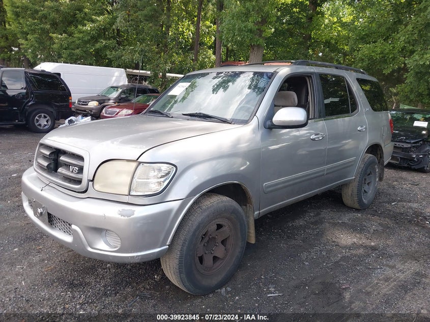 2001 Toyota Sequoia Sr5 V8 VIN: 5TDZT34A51S004238 Lot: 39923845