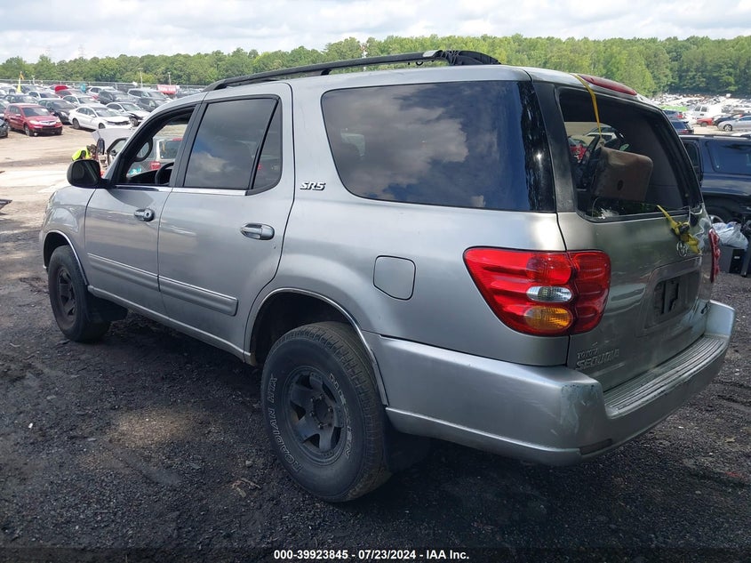2001 Toyota Sequoia Sr5 V8 VIN: 5TDZT34A51S004238 Lot: 39923845