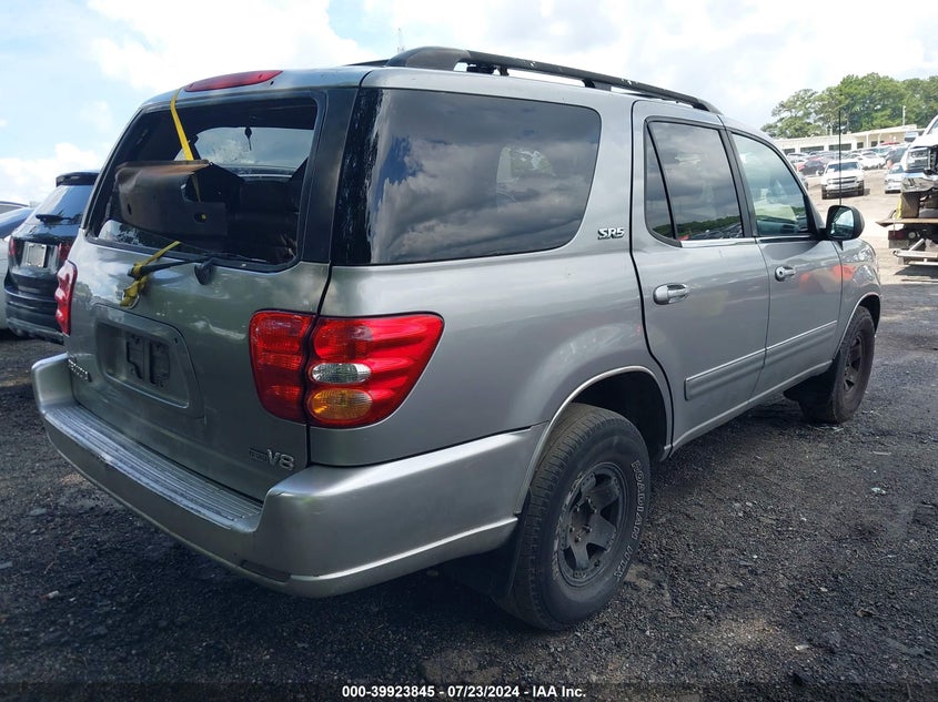 2001 Toyota Sequoia Sr5 V8 VIN: 5TDZT34A51S004238 Lot: 39923845