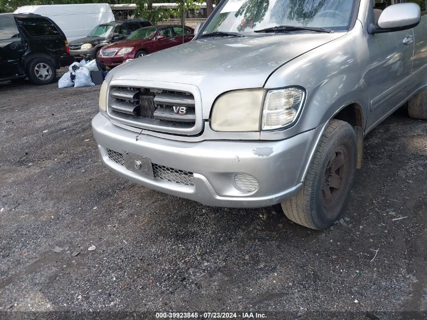 2001 Toyota Sequoia Sr5 V8 VIN: 5TDZT34A51S004238 Lot: 39923845