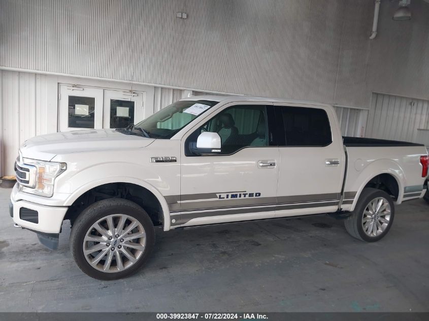 2019 Ford F-150 Limited VIN: 1FTEW1EGXKFB77560 Lot: 39923847