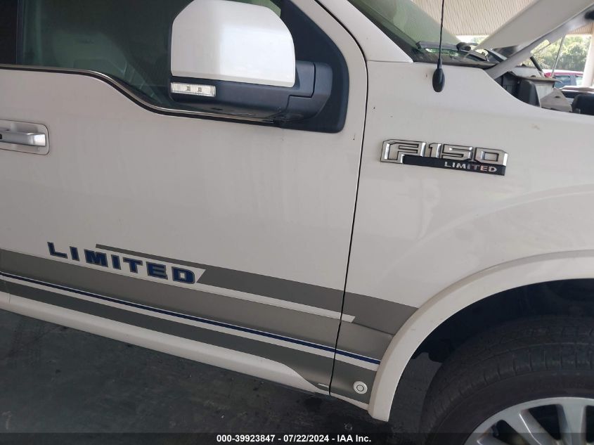 2019 Ford F-150 Limited VIN: 1FTEW1EGXKFB77560 Lot: 39923847