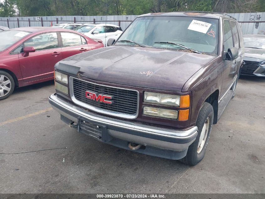 1996 GMC Yukon VIN: 1GKEK13R7TJ738218 Lot: 39923870