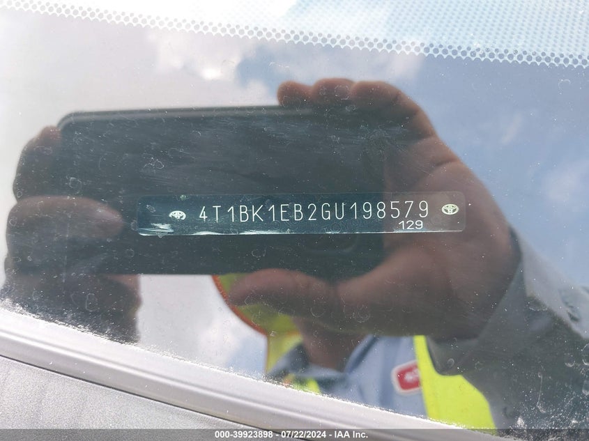 2016 TOYOTA AVALON XLE PLUS/PREMIUM/TOUR/LTD - 4T1BK1EB2GU198579