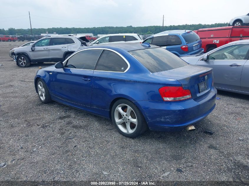 WBAUP93579VF49252 2009 BMW 128I