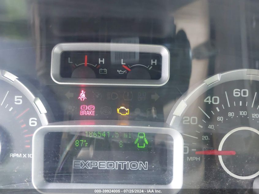 2008 Ford Expedition El Xlt VIN: 1FMFK16518LA57570 Lot: 39924005