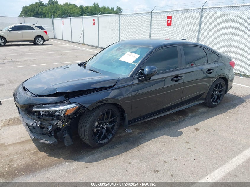 VIN 2HGFE2F56NH571507 2022 HONDA CIVIC SPORT
