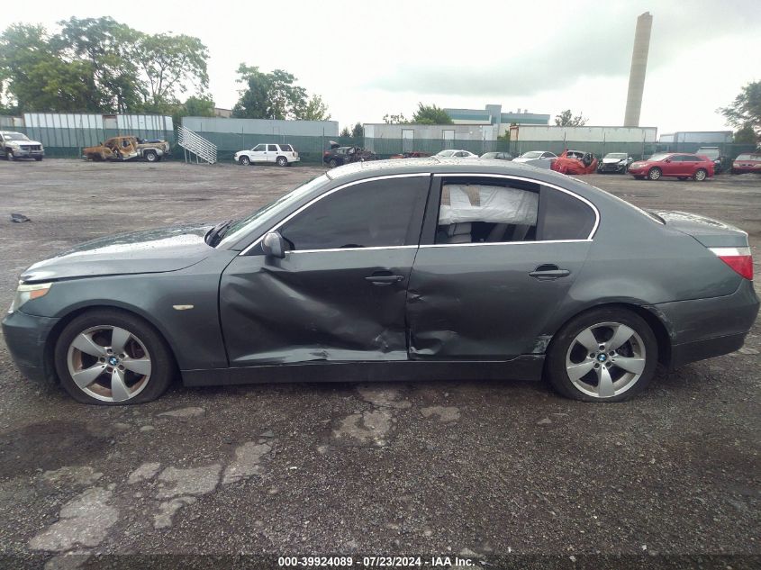 2007 BMW 530 I VIN: WBANE73527CM57633 Lot: 39924089