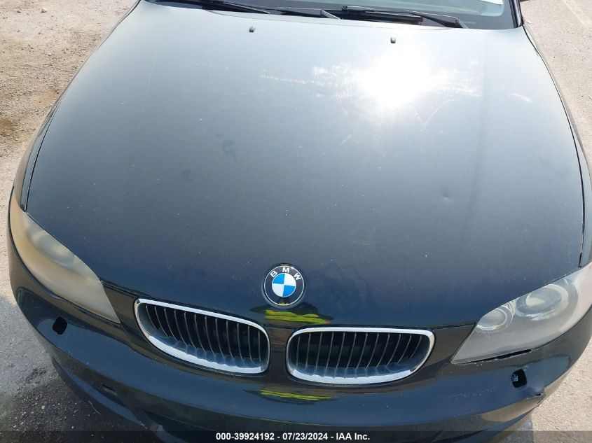 2008 BMW 135I I VIN: WBAUC73548VF24582 Lot: 39924192