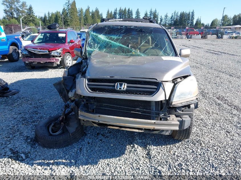 2005 Honda Pilot Ex-L VIN: 2HKYF18555H567855 Lot: 39924278