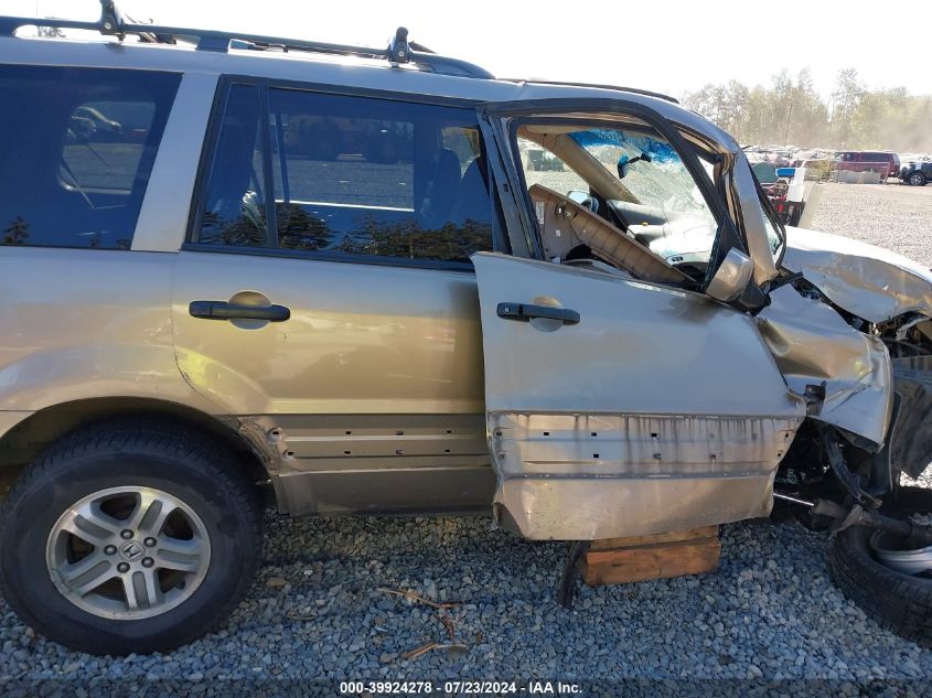 2005 Honda Pilot Ex-L VIN: 2HKYF18555H567855 Lot: 39924278