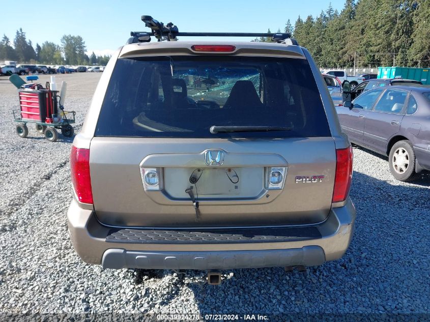 2005 Honda Pilot Ex-L VIN: 2HKYF18555H567855 Lot: 39924278