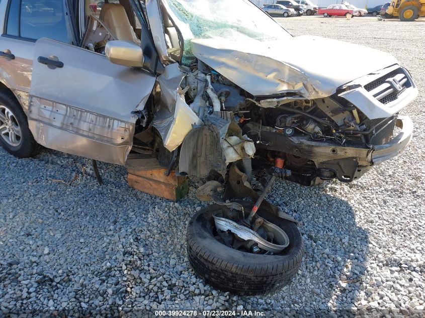 2005 Honda Pilot Ex-L VIN: 2HKYF18555H567855 Lot: 39924278