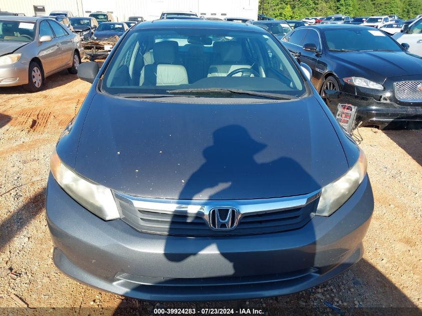 2012 Honda Civic Ex-L VIN: 19XFB2F95CE047686 Lot: 39924283