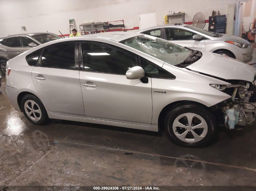 2014 Toyota Prius Two VIN: JTDKN3DU1E1752056 Lot: 39924306