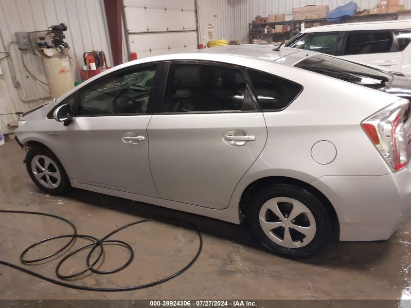 2014 Toyota Prius Two VIN: JTDKN3DU1E1752056 Lot: 39924306