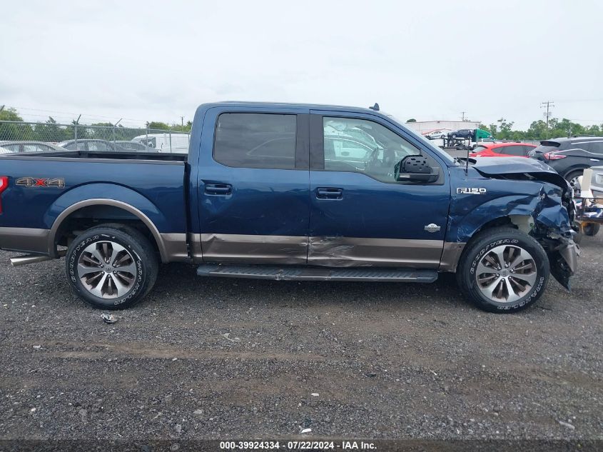 2018 Ford F-150 King Ranch VIN: 1FTEW1E52JFE02180 Lot: 39924334