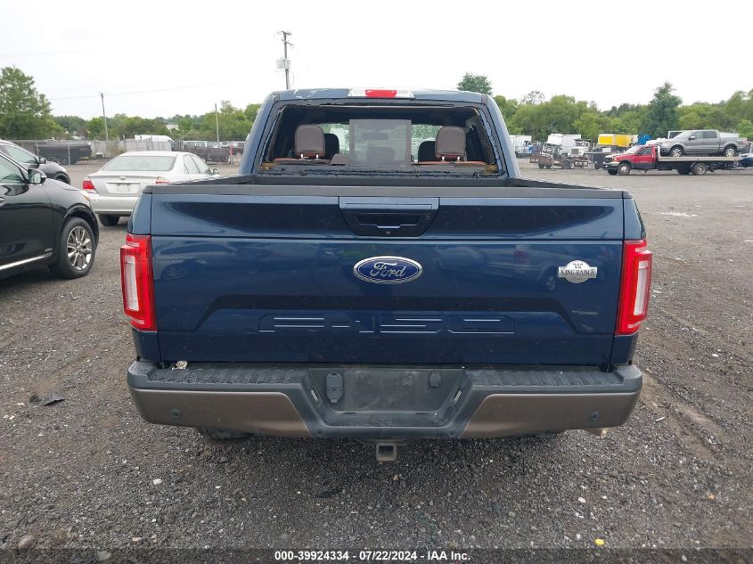 2018 Ford F-150 King Ranch VIN: 1FTEW1E52JFE02180 Lot: 39924334