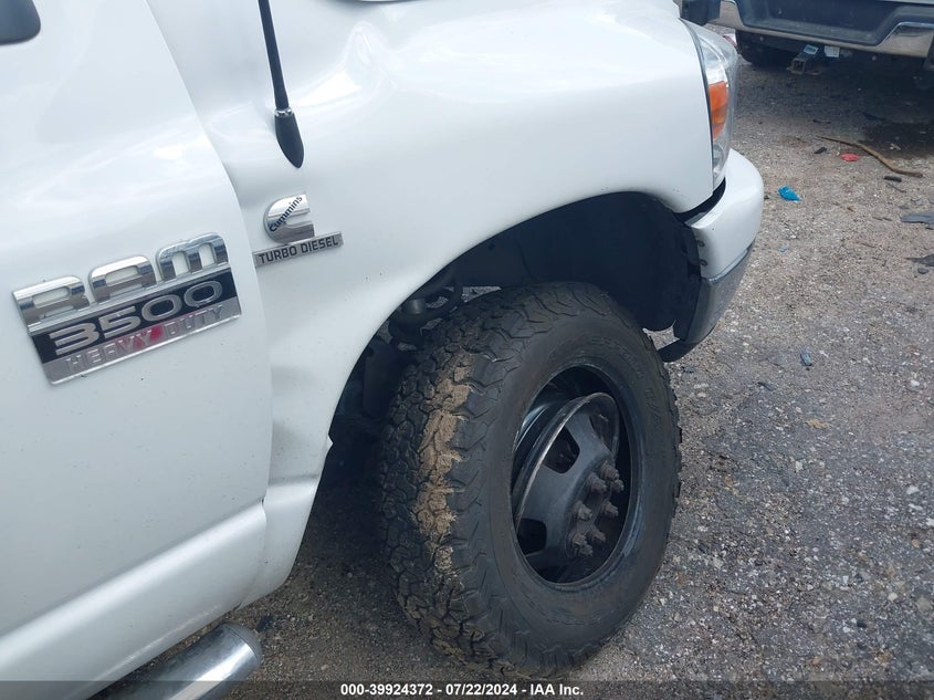 2008 Dodge Ram 3500 Slt VIN: 3D7MX48A98G232613 Lot: 39924372