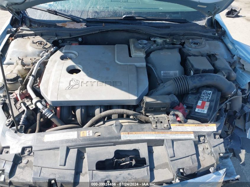 2010 Ford Fusion Hybrid VIN: 3FADP0L33AR280958 Lot: 39924456