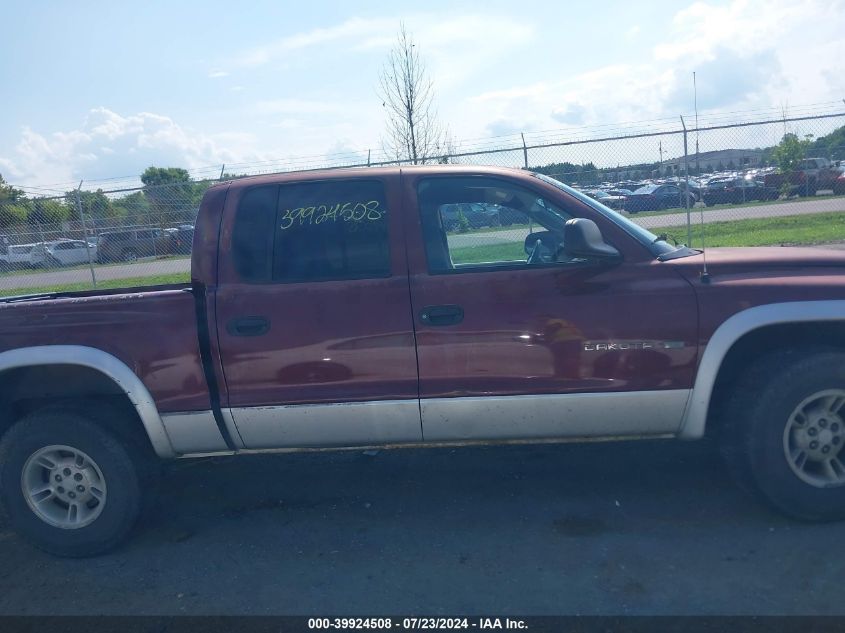 2002 Dodge Dakota Slt VIN: 1B7HL48X62S602010 Lot: 39924508