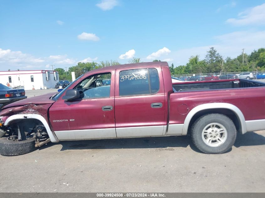 2002 Dodge Dakota Slt VIN: 1B7HL48X62S602010 Lot: 39924508