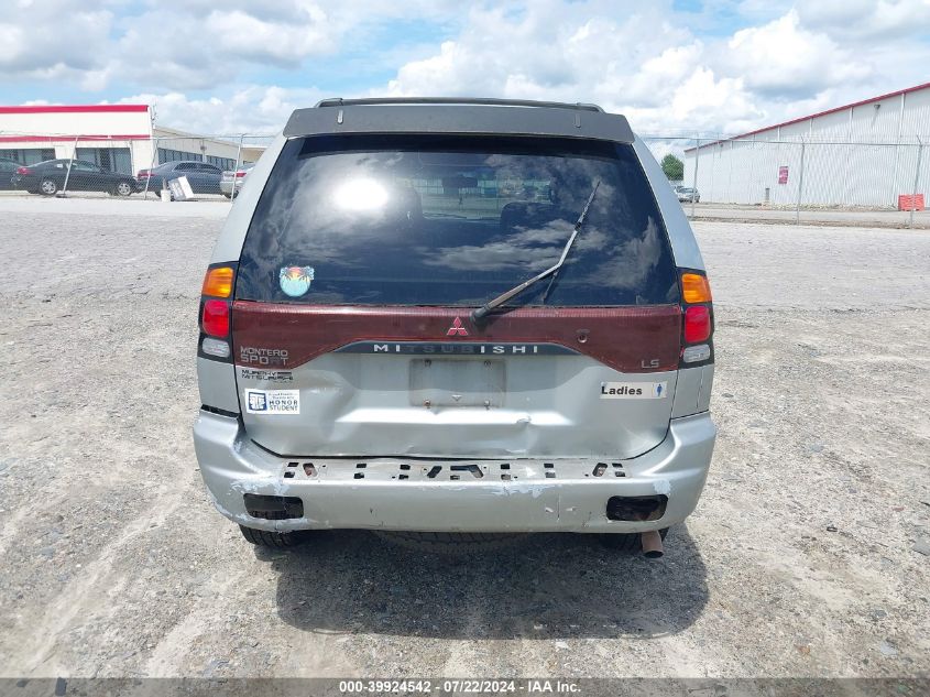 2000 Mitsubishi Montero Sport Ls/Xls VIN: JA4LS31HXYP816126 Lot: 39924542