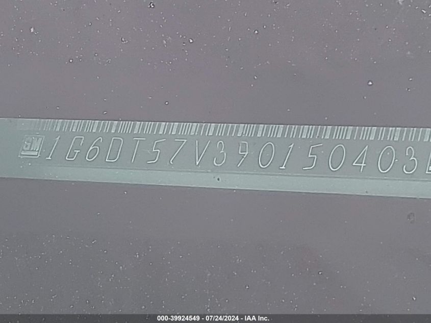 2009 Cadillac Cts Standard VIN: 1G6DT57V390150403 Lot: 39924549