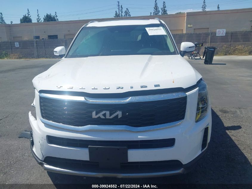 2022 Kia Telluride S VIN: 5XYP64HC2NG280962 Lot: 39924552