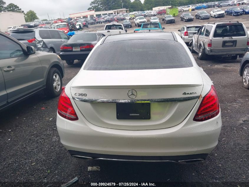 2018 Mercedes-Benz C 300 4Matic VIN: WDDWF4KB0JR322848 Lot: 39924579