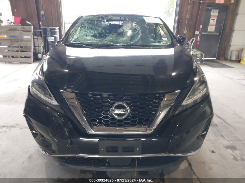 2021 Nissan Murano Sl Intelligent Awd VIN: 5N1AZ2CS9MC109639 Lot: 39924625