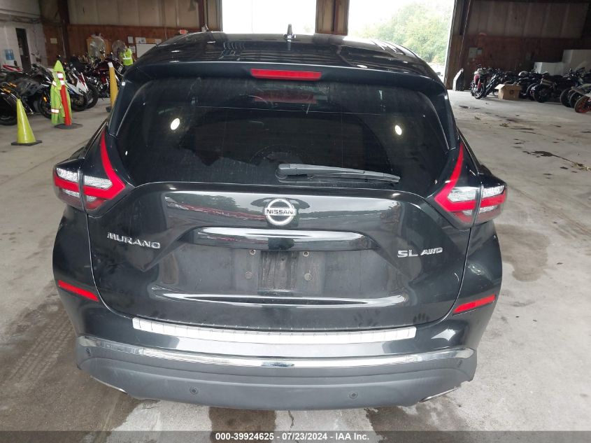 2021 Nissan Murano Sl Intelligent Awd VIN: 5N1AZ2CS9MC109639 Lot: 39924625