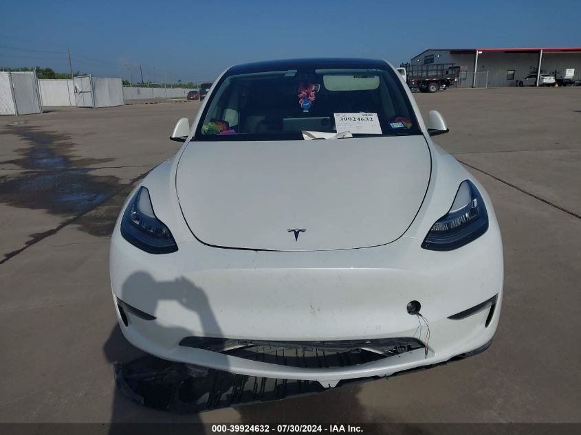 2021 Tesla Model Y Long Range Dual Motor All-Wheel Drive VIN: 5YJYGDEE1MF072021 Lot: 39924632