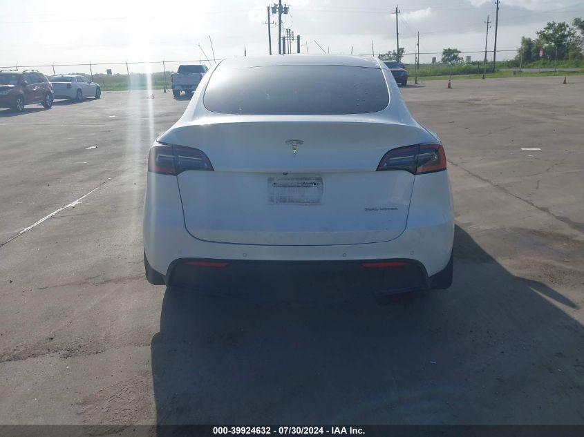 2021 Tesla Model Y Long Range Dual Motor All-Wheel Drive VIN: 5YJYGDEE1MF072021 Lot: 39924632
