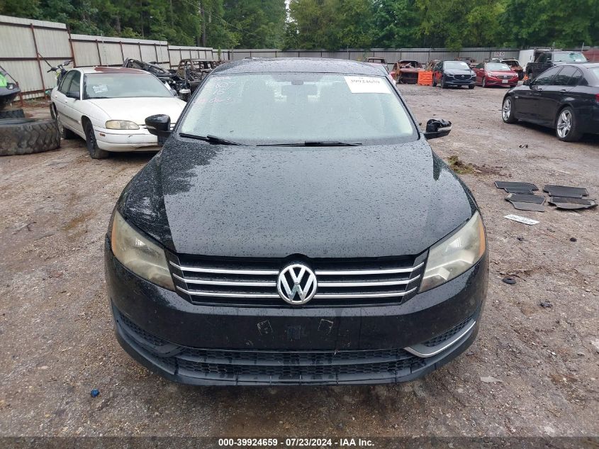 2013 Volkswagen Passat 2.5L Se VIN: 1VWBH7A31DC124928 Lot: 39924659