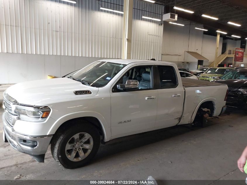 2020 Ram 1500 Laramie Quad Cab 4X4 6'4 Box VIN: 1C6SRFDT5LN281555 Lot: 39924684