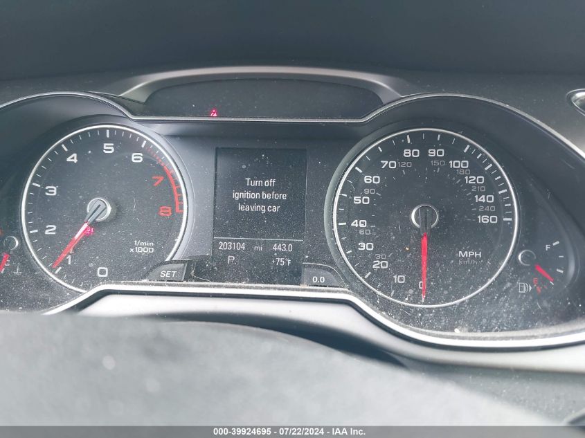 2013 Audi A4 2.0T Premium VIN: WAUFFAFL9DN016963 Lot: 39924695