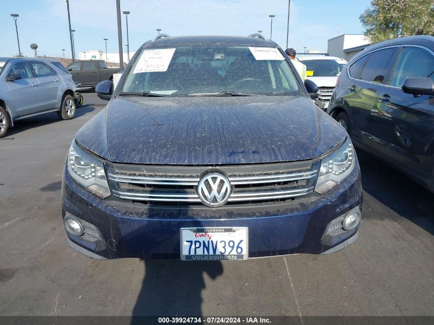 2012 Volkswagen Tiguan Sel VIN: WVGAV7AX4CW544475 Lot: 39924734