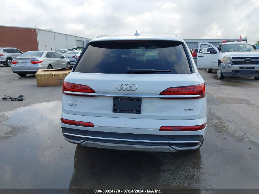 2022 Audi Q7 Premium 45 Tfsi Quattro Tiptronic VIN: WA1AJBF73ND015121 Lot: 39924778