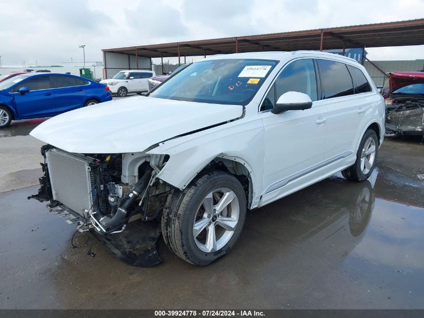 2022 Audi Q7 Premium 45 Tfsi Quattro Tiptronic VIN: WA1AJBF73ND015121 Lot: 39924778