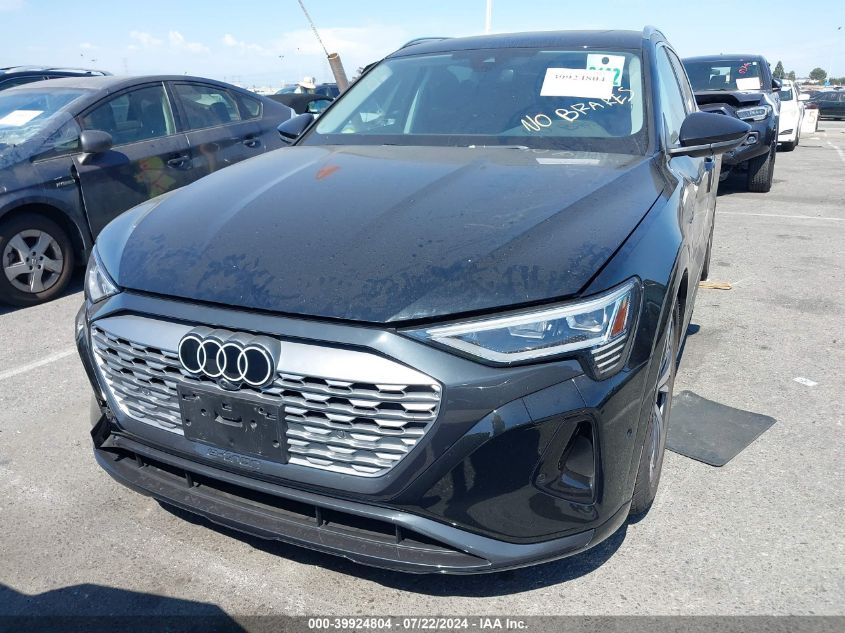 2024 Audi Q8 E-Tron Premium Plus Quattro VIN: WA15AAGE4RB039504 Lot: 39924804