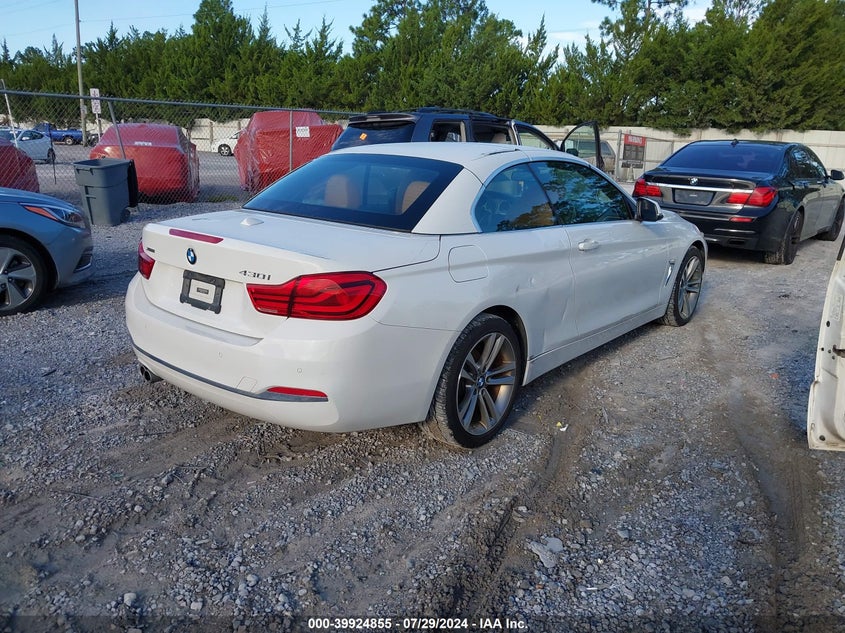 2018 BMW 430I VIN: WBA4Z3C5XJEC57753 Lot: 39924855