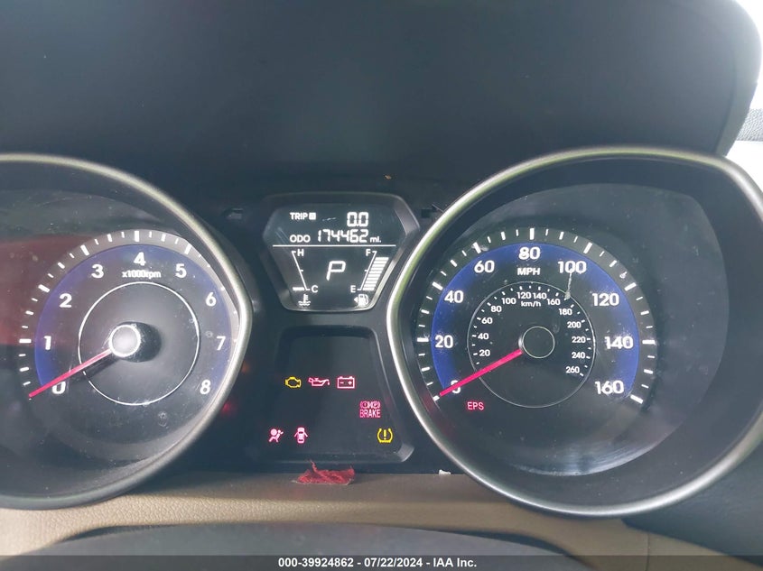 2013 Hyundai Elantra Gls VIN: 5NPDH4AE8DH197018 Lot: 39924862