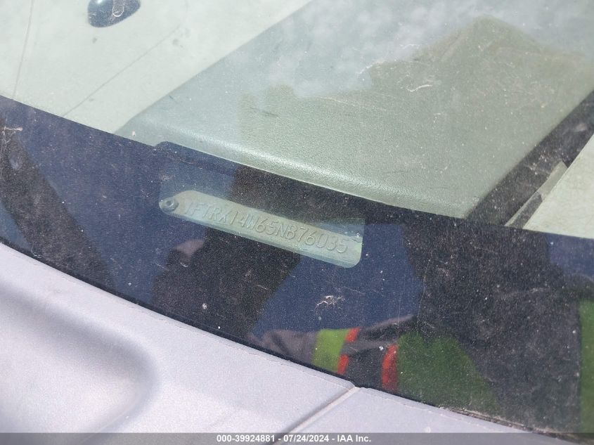 2005 Ford F-150 Stx/Xl/Xlt VIN: 1FTRX14W65NB76035 Lot: 39924881