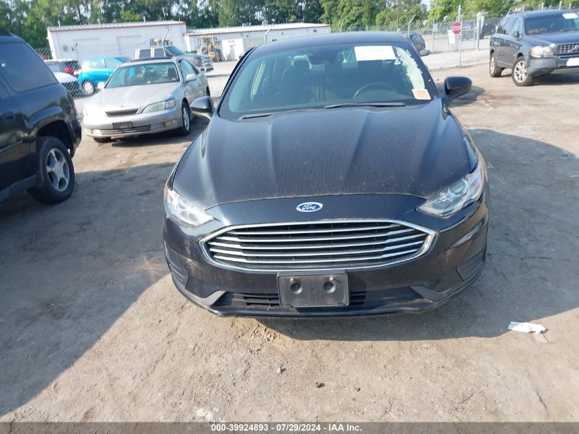 2019 Ford Fusion Se VIN: 3FA6P0T99KR274807 Lot: 39924893